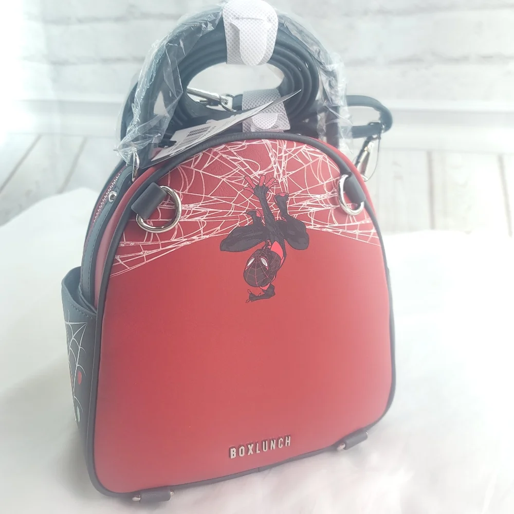 Marvel SpiderMan Glow-n-Dark Christmas Sweater Mini Backpack NWT